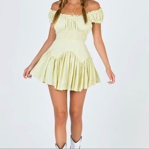 Princess Polly green love galore romper